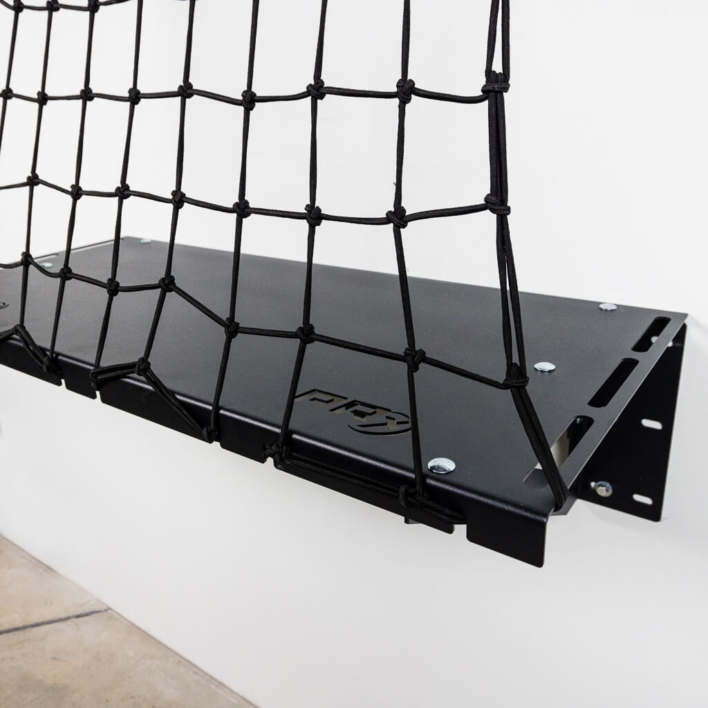 Swing storage with cargo net