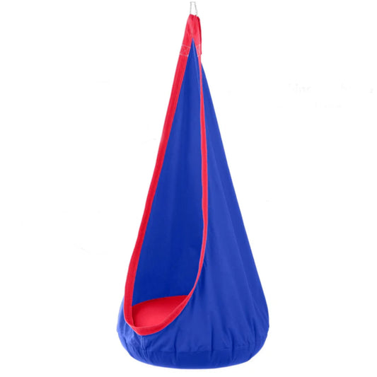 HearthSong blue deluxe hugglepod hanging chair