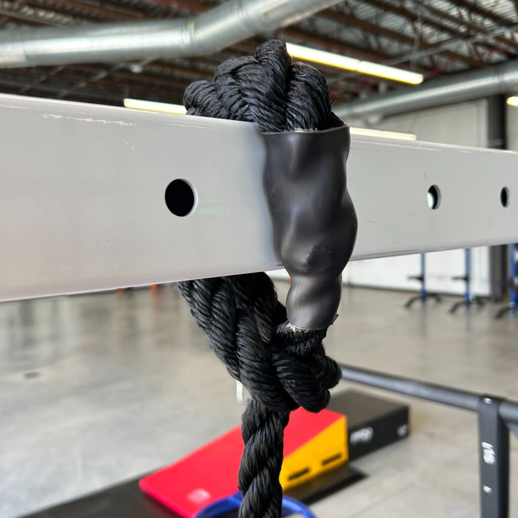 The climbing rope attaches to the SensoryRx System by wrapping around itself