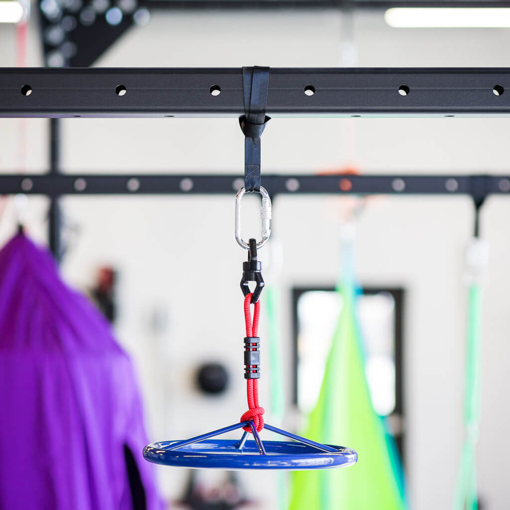 nylon loop sling connected to a ninja wheel