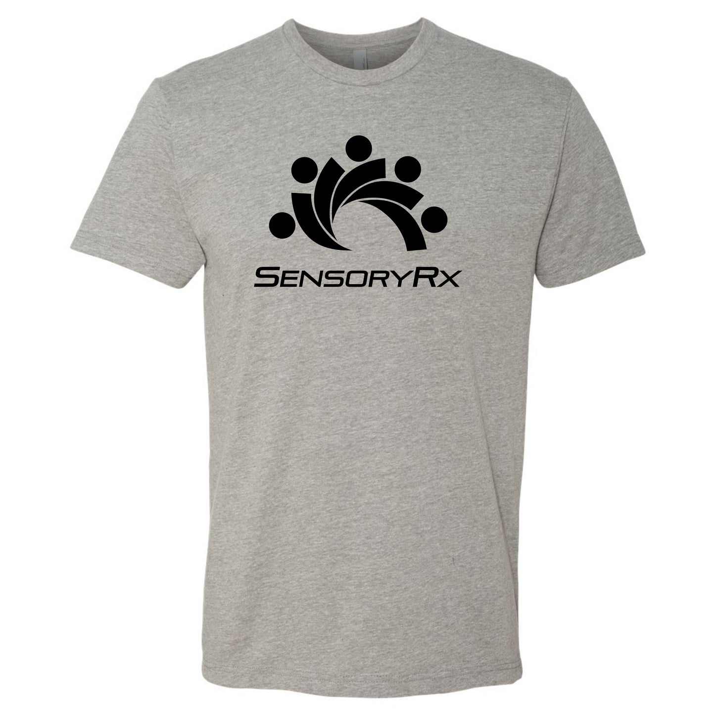Grey tshirt with a black SensoryRx logo