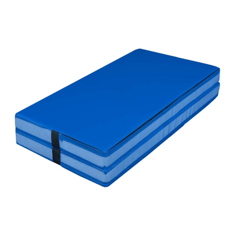 Small Blue Crash Mat folded