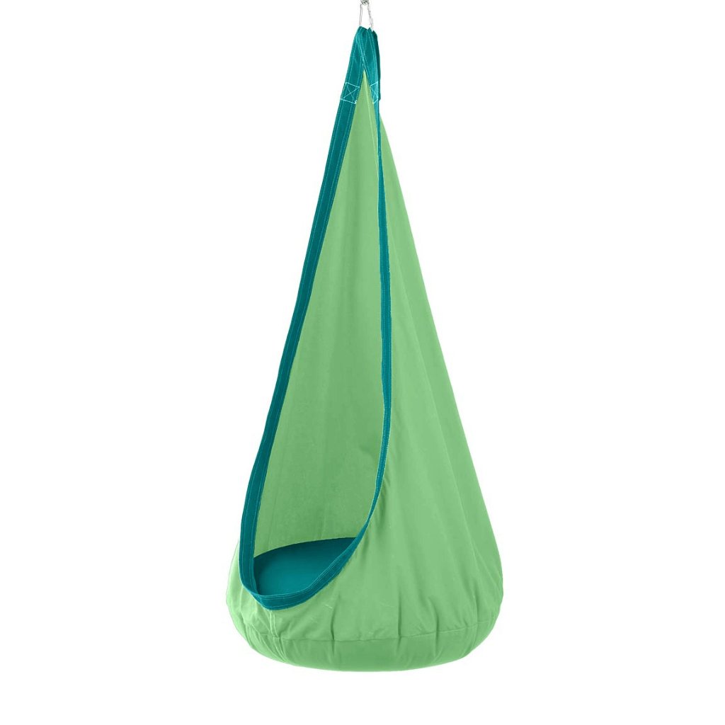 HearthSong green deluxe hugglepod hanging chair